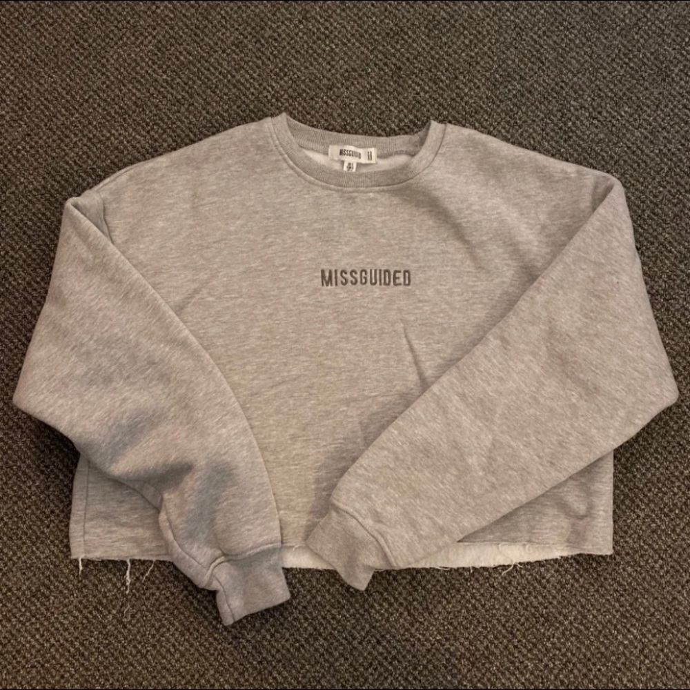 Missguided cropped crewneck
